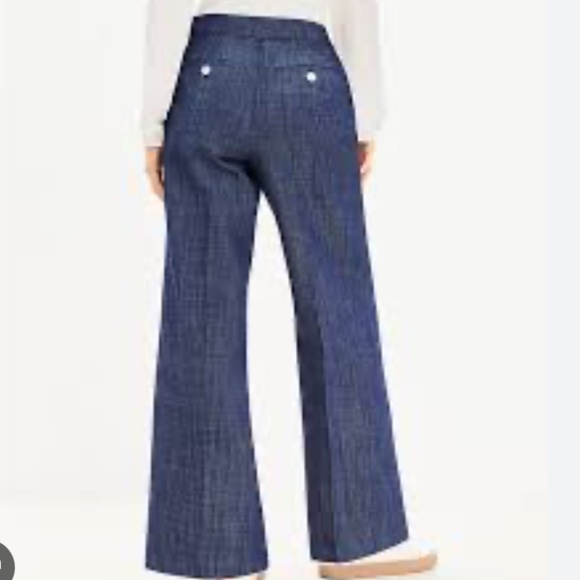 Loft Faux Denim Blazer set with Trousers - 12 - Picture 3 of 7